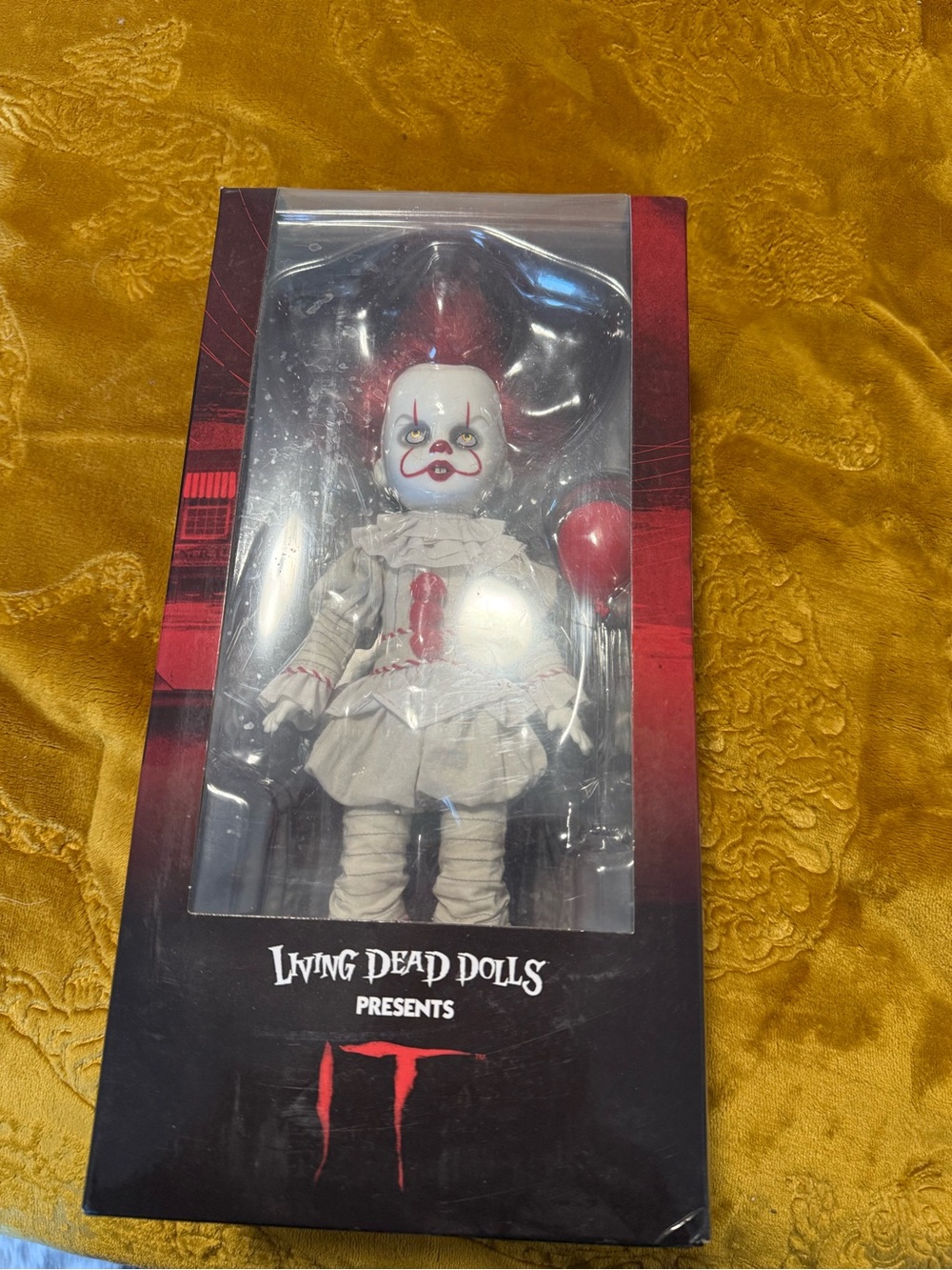 Living Dead Dolls Presents IT Pennywise Doll - White & Red